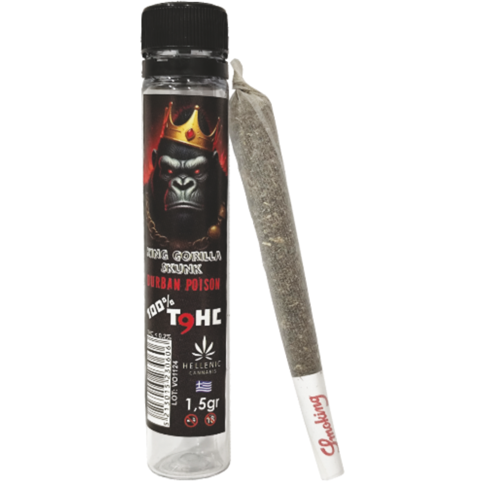 (Prerolled) King Gorilla Skunk 100% T9HC Durban Poison 1.5gr