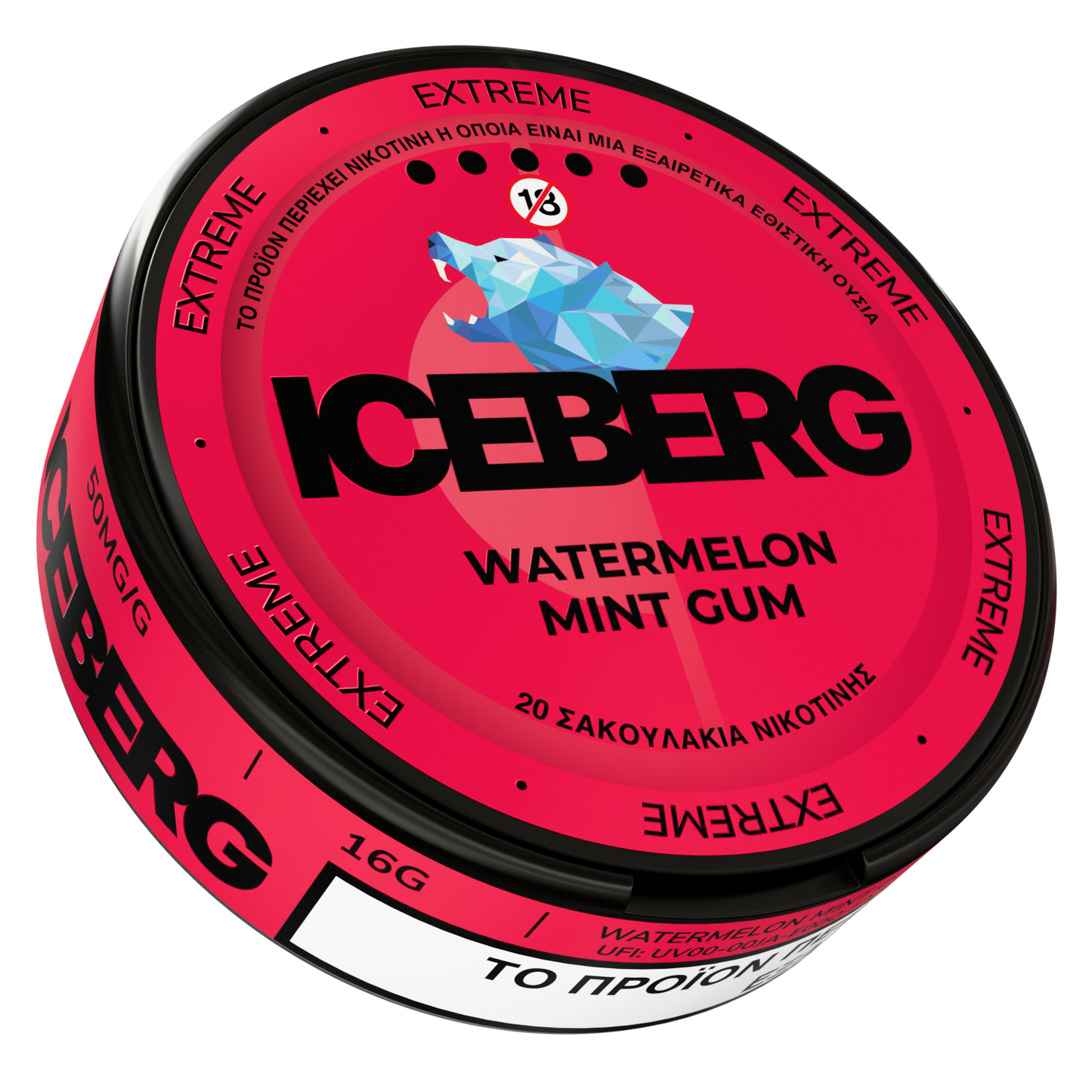 ICEBERG Watermelon Mint Gum 50mg/g