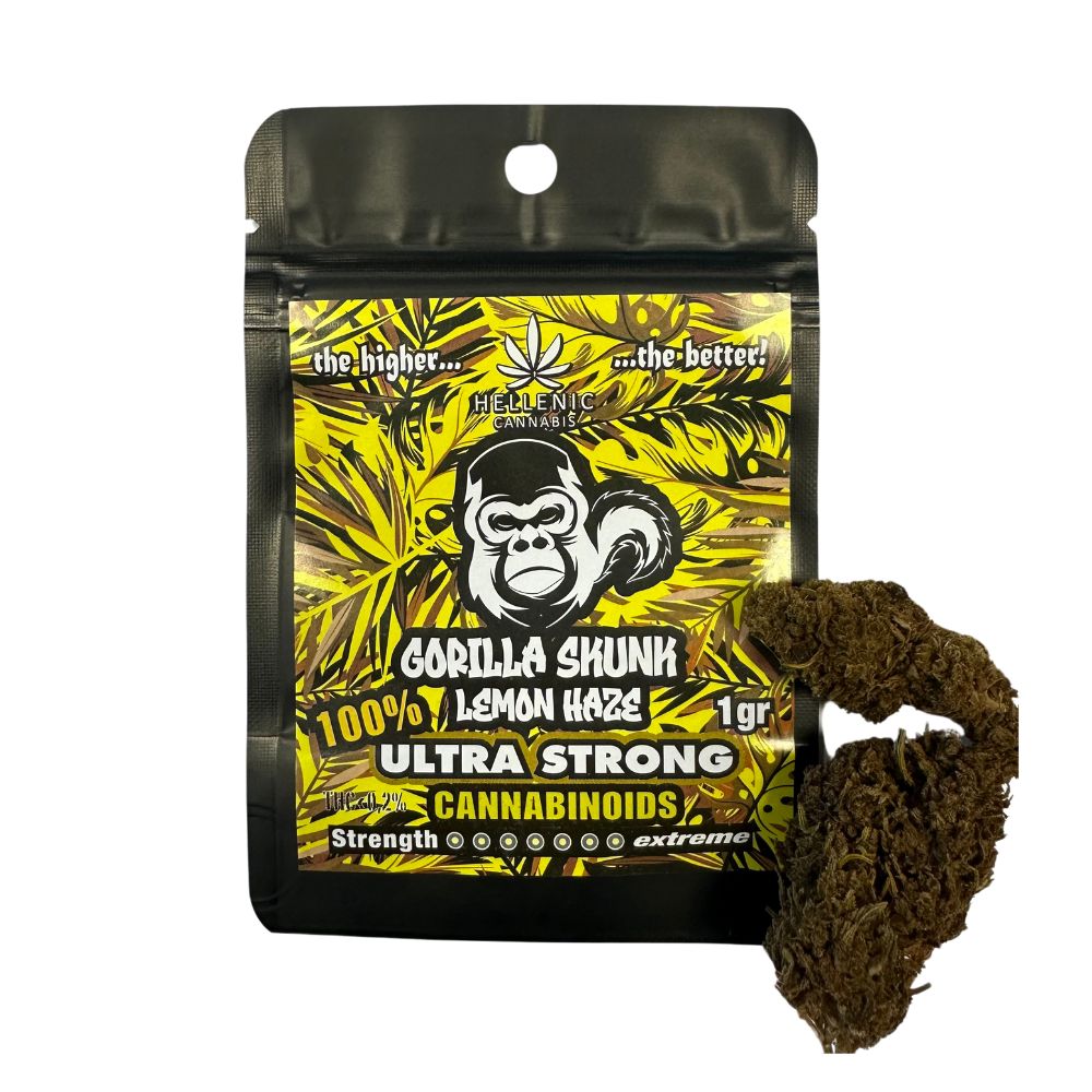 Gorilla Skunk Lemon Haze 100% Ultra strong cannabinoids 1gr