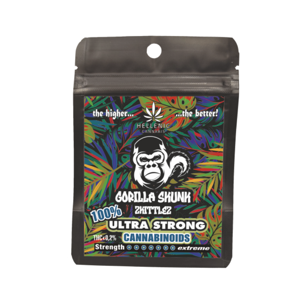 Gorilla Skunk Zkittlez 100% Ultra strong cannabinoids 1gr