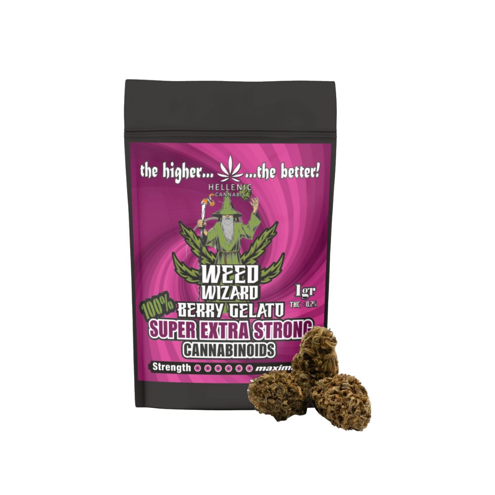 Weed Wizard Berry Gelato 100% SUPER extra strong cannabinoids 1gr